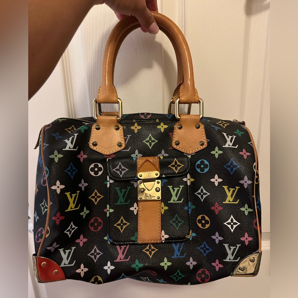 Black Satchel with Iconic Design